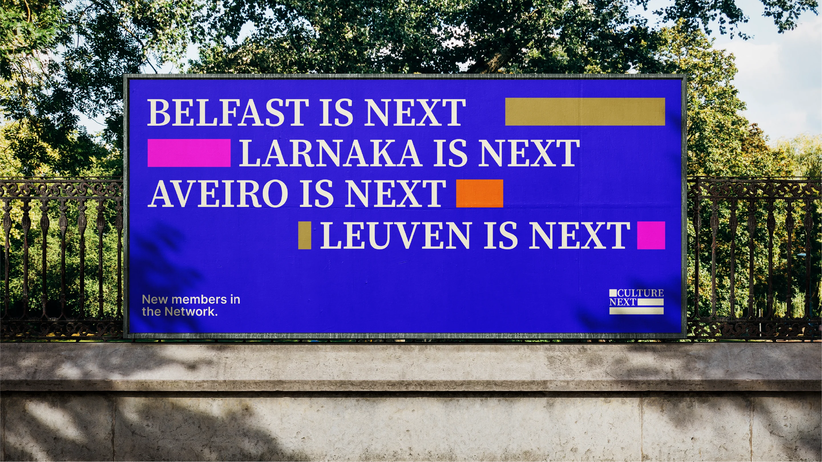 Culture Next brand identity visual system — Glitch Studio Bucharest