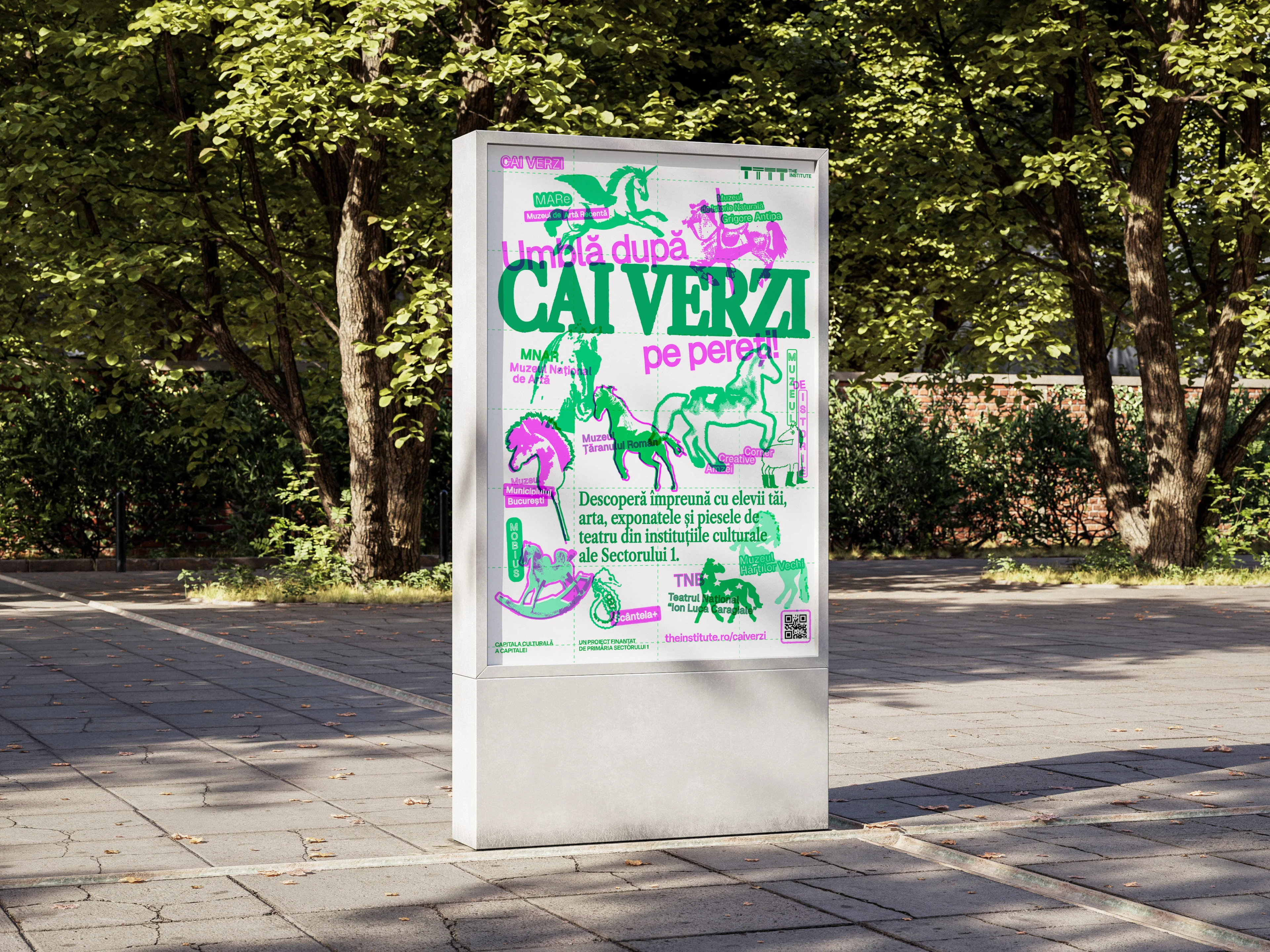 Cai Verzi poster shown in a citylight mockup