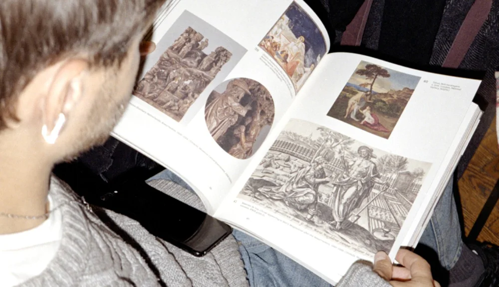 Esther de Vries book design - open art book at Glitch Library