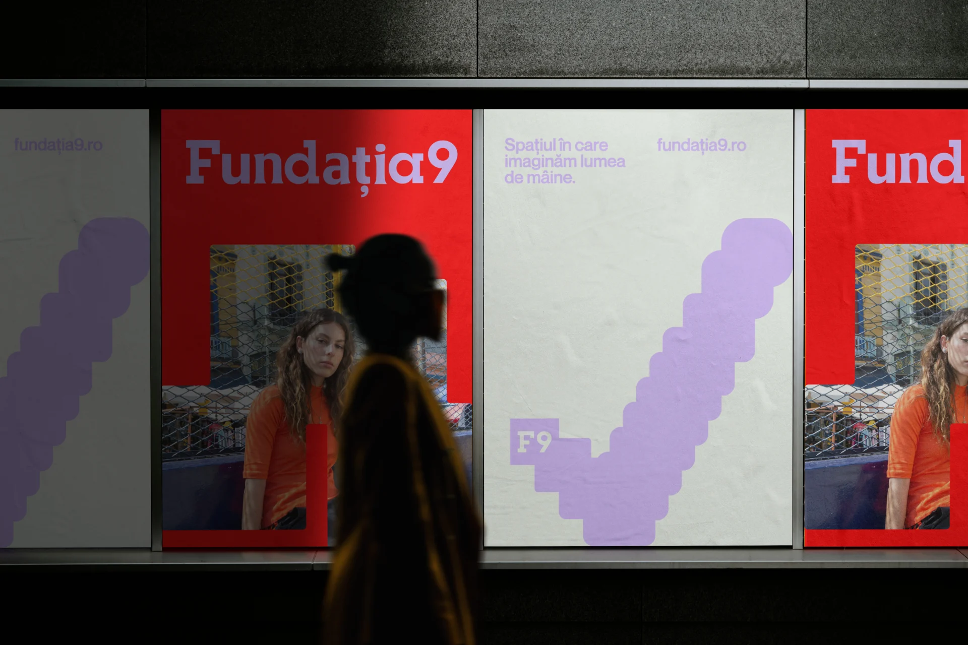 Fundatia9 masterbrand visual identity system — Glitch Studio Bucharest