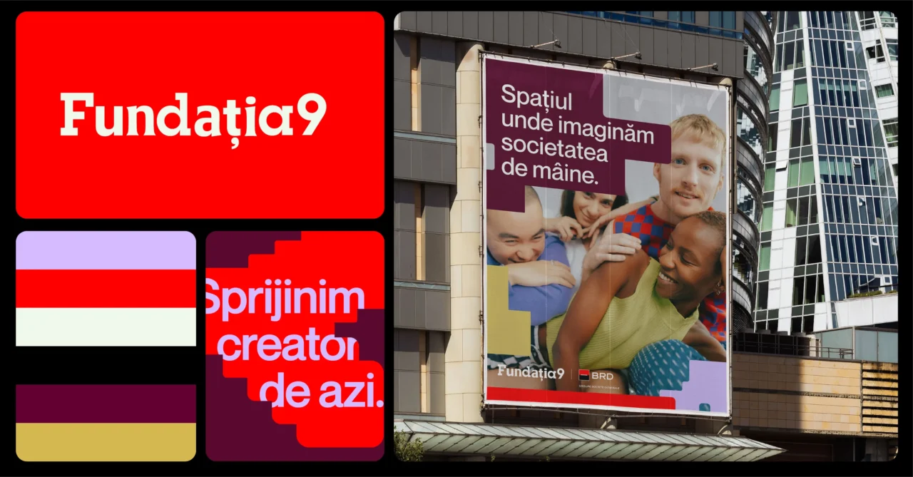 Fundația9 cultural campaigns using the new identity system