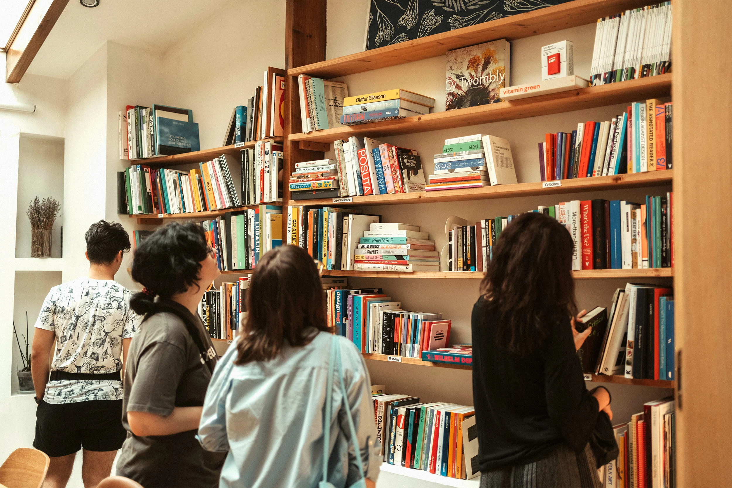 Glitch Library knowledge sharing space — books, design and art resources