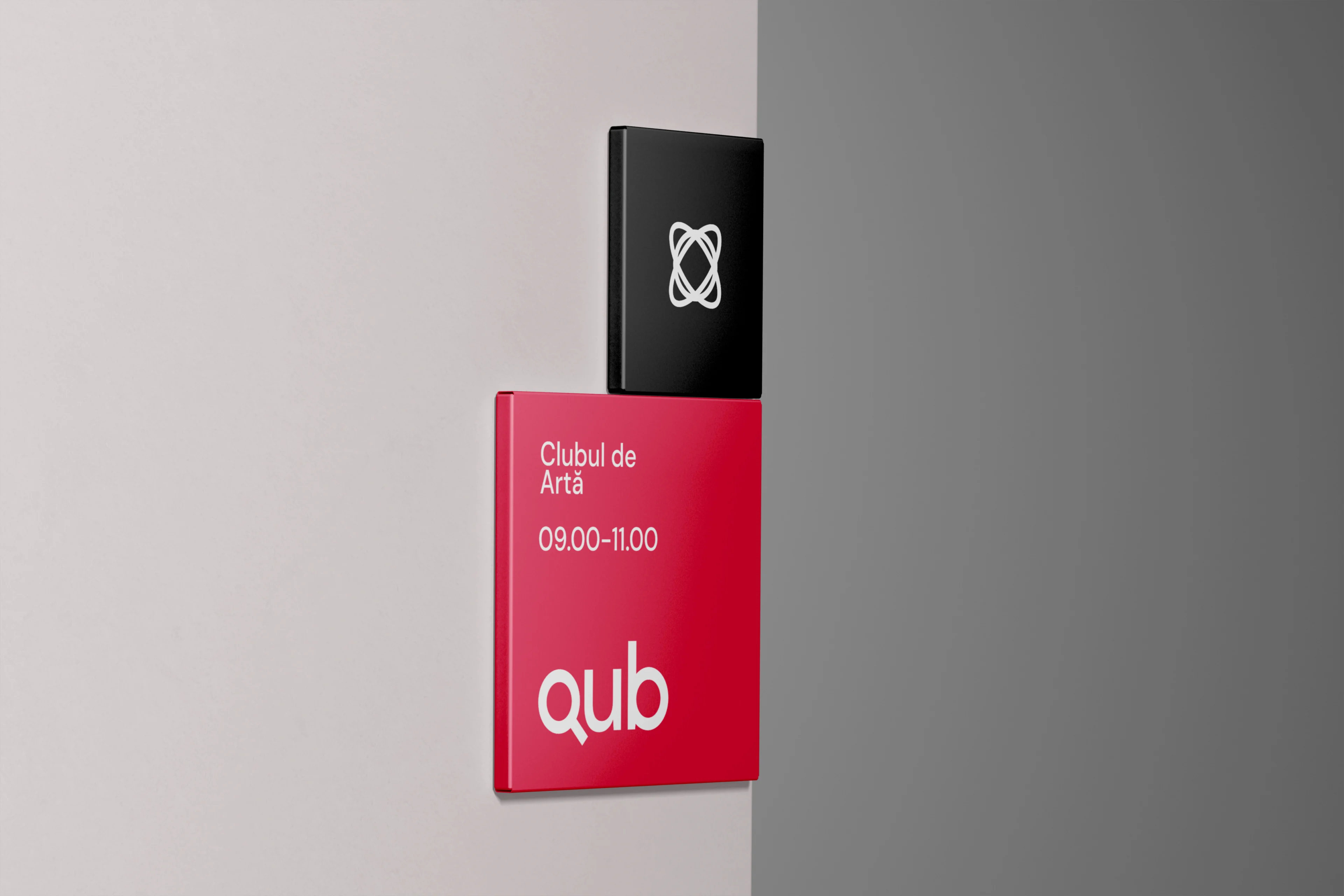 QUB Art Club wayfinding mockup